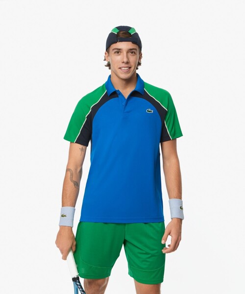 ラコステ ポロシャツ L 水色 ウルトラドライ 新品タグ付 人気 定番 LACOSTE（ラコステ） ポロシャツ ウルトラドライ鹿の子地ポロシャツ