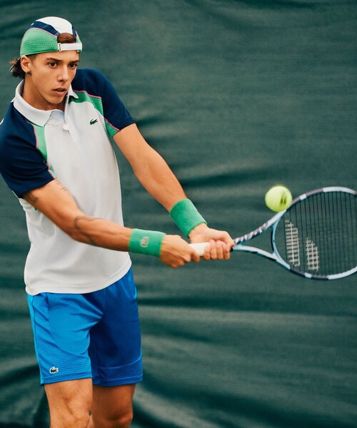 ラコステ☆テニス・ゴルフ☆ウルトラドライ鹿の子ポロシャツ☆ネイビー