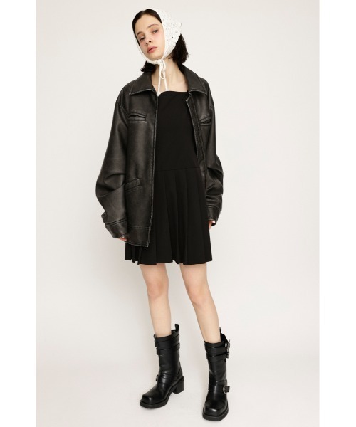 SLY プリーツキャミショートワンピース　ジャケットセット SLY プリーツキャミショートワンピースジャケットセット
