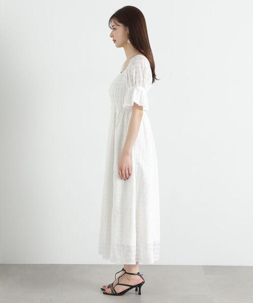 【PROPORTION BODY DRESSING】刺繍レースワンピース PROPORTION BODY DRESSING ワンピース 「E」シャーリング刺繍