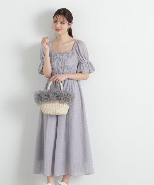 【PROPORTION BODY DRESSING】刺繍レースワンピース PROPORTION BODY DRESSING ワンピース 「E」シャーリング刺繍