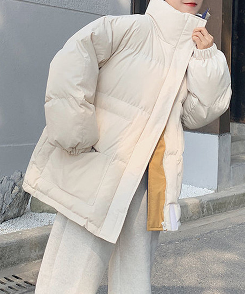 c.u.l 中綿ブルゾン X-LARGE アイボリー レディース : ZOZOTOWN Yahoo