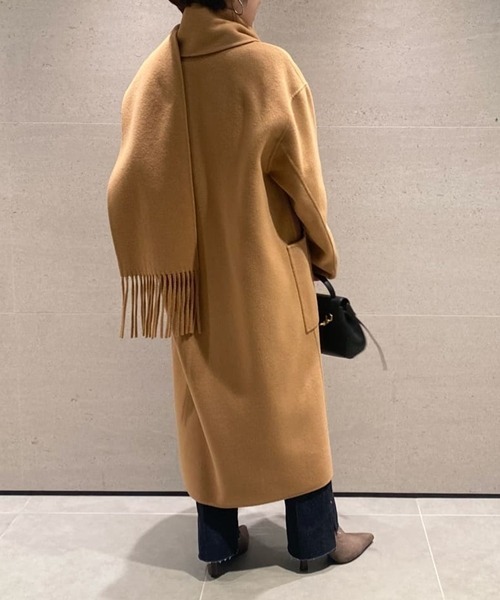 Mila Owen ベージュ コート ミラ オーウェン Mila Owen ロングトレンチコート （ベージュ） -靴