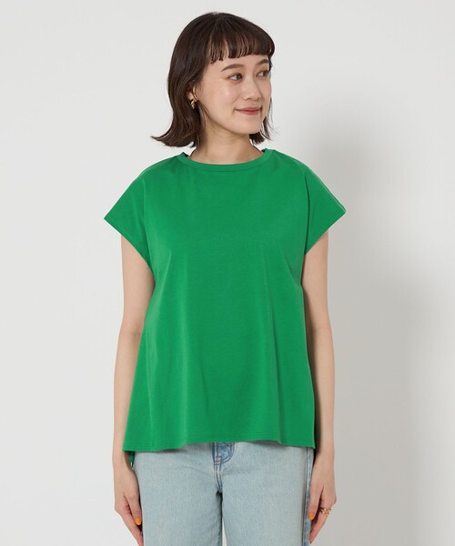 green label relaxing tシャツ バック ペプラム フレンチ