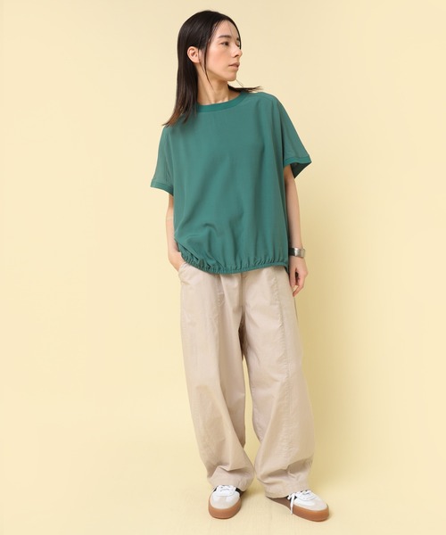 ブラウス シャツ B2887 リブコンビヘムバルーンプルオーバー レディース RNA-N ブラウス シャツ B2887 リブコンビヘムバルーンプル