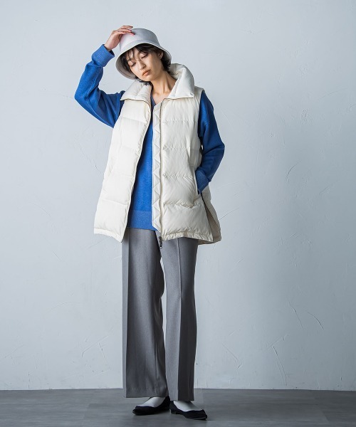 「MAYSON GREY」 ダウンベスト S オフホワイト レディース_画像2