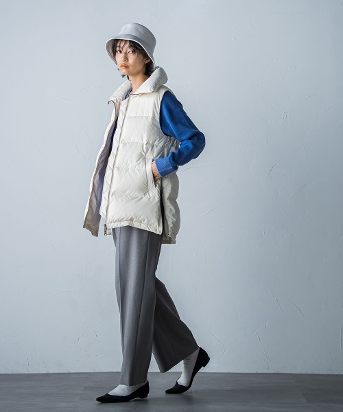 「MAYSON GREY」 ダウンベスト S オフホワイト レディース_画像3