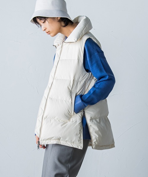 「MAYSON GREY」 ダウンベスト S オフホワイト レディース_画像4