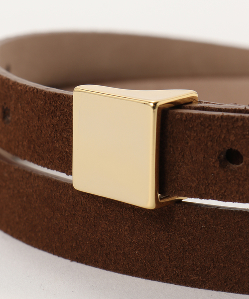 新品未使用♡IENA LEFIJE/レフィージェ Suede belt ベルト IENA ベルト LEFIJE/レフィージェ バックルホソベルト