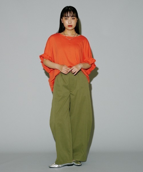 terrace チノパン コクーンワイドチノパンツ レディース