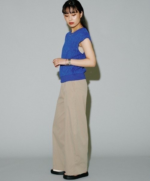 yu★ MEER.ワイドコクーンチノパンツ　ネイビー WIDE COCOON CHINO PANTS /NYV - MEER.