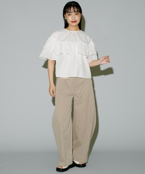 terrace チノパン コクーンワイドチノパンツ レディース