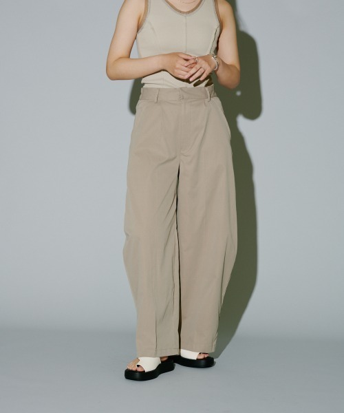 terrace チノパン コクーンワイドチノパンツ レディース