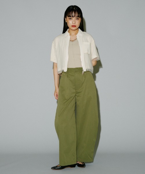 public tokyo コクーンチノパン　サイズ2 ROOP TOKYO チノパン ルーズシルエット ワイドチノパンツ メンズ