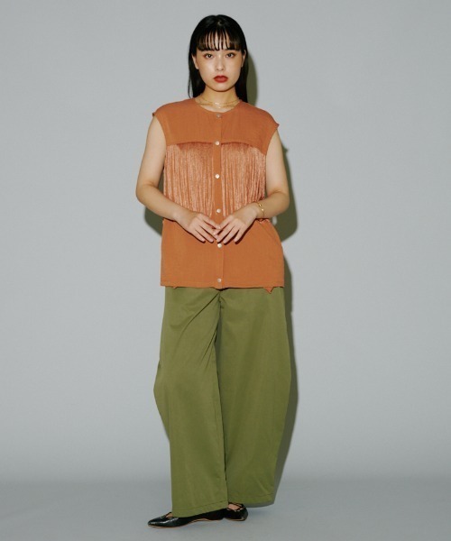 terrace チノパン コクーンワイドチノパンツ レディース