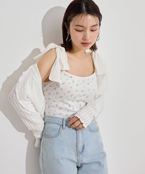 チュチュアンナ（tutuanna） インナーシャツ 肌着 シフォンリボン花柄