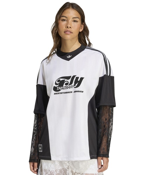 【関税・送料込み】adidas ロングスリーブ レース ジャージ adidas tシャツ JERSEY / アディダス ロングスリーブ レース