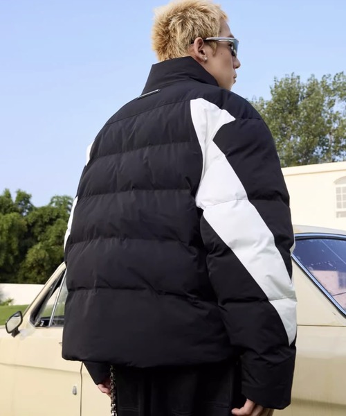 「HARSH AND CRUEL」 中綿ブルゾン M ブラック メンズ_画像7