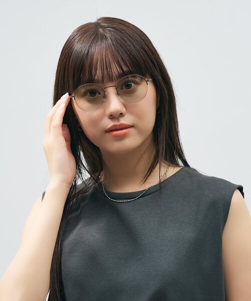 サングラス Zoff｜UNITED ARROWS オーバル型 サングラス｜ユナイテッドアローズ｜チタン メタル｜軽量｜カラーレンズ ｜UVカット 紫外 | UNITED ARROWS | 23