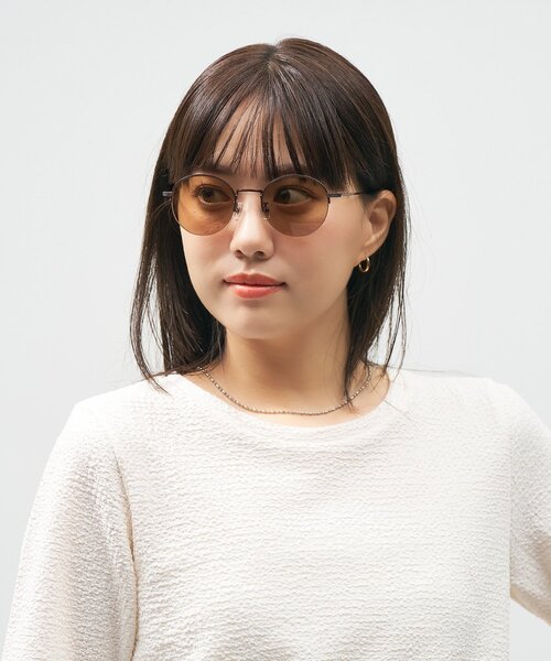 サングラス Zoff｜UNITED ARROWS オーバル型 サングラス｜ユナイテッドアローズ｜チタン メタル｜軽量｜カラーレンズ ｜UVカット 紫外 | UNITED ARROWS | 11