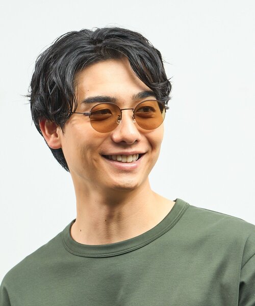サングラス Zoff｜UNITED ARROWS オーバル型 サングラス｜ユナイテッドアローズ｜チタン メタル｜軽量｜カラーレンズ ｜UVカット 紫外 | UNITED ARROWS | 07