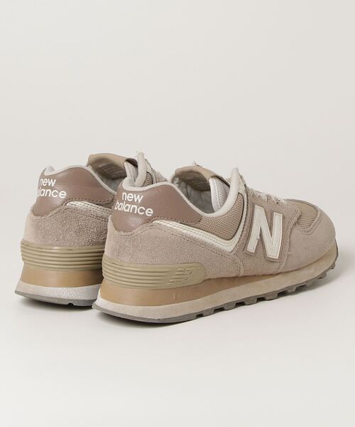 [New Balance] low cut спортивные туфли 23cm бежевый женский 