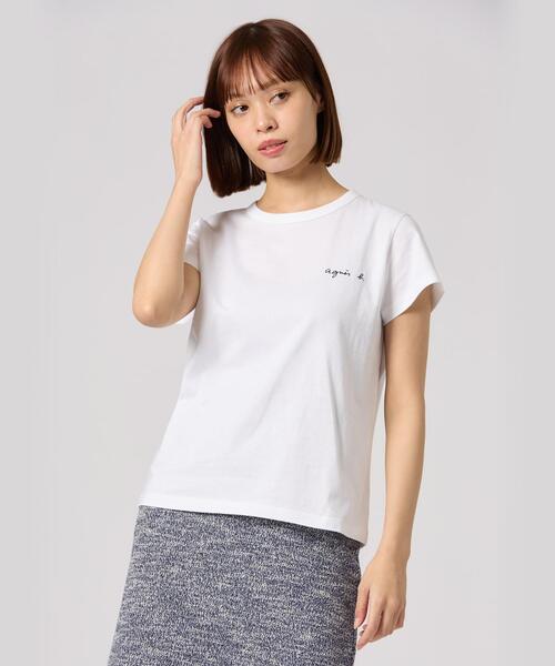 「agnes b.」 半袖Tシャツ 3 ホワイト レディース