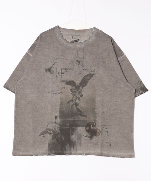 【DankeSchon】BURN S/S TEE PRAY ベージュ 要在庫確認 男女兼用 DankeSchon/ダンケシェーン/BURN S/S TEE PRAY | L.H.P