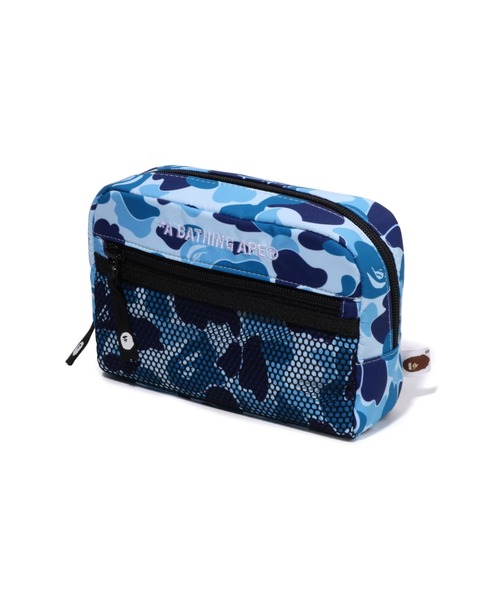 A BATHING APE ブラックジップポーチ A BATHING APE ブラックジップポーチ