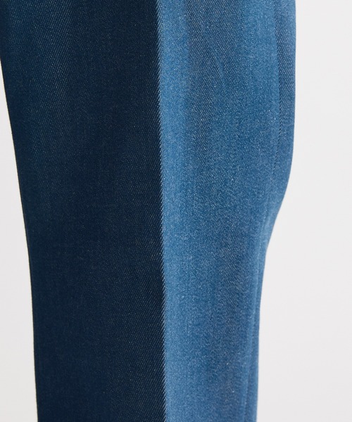 ユナイテッドトウキョウ　フレアーデニムパンツ　デニム　インディゴブルー　フリンジ Flare Denim Pants