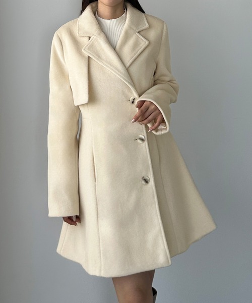 Louere（ルエレ） コート チェスターコート ミドル丈ウエストシェイプ