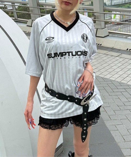 tシャツ ストライプユニフォームTシャツ レディース メンズ : ZOZOTOWN