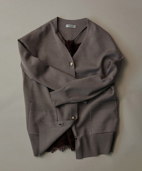 SALON adam et rope'（サロン アダム エ ロペ） カーディガン ウールV