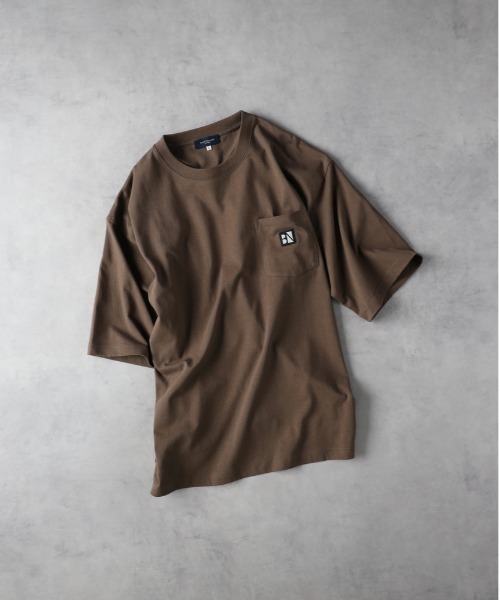 BACK NUMBER tシャツ 「BACK NUMBER」ワッペンロゴポケットTシャツ