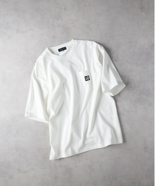 BACK NUMBER tシャツ 「BACK NUMBER」ワッペンロゴポケットTシャツ