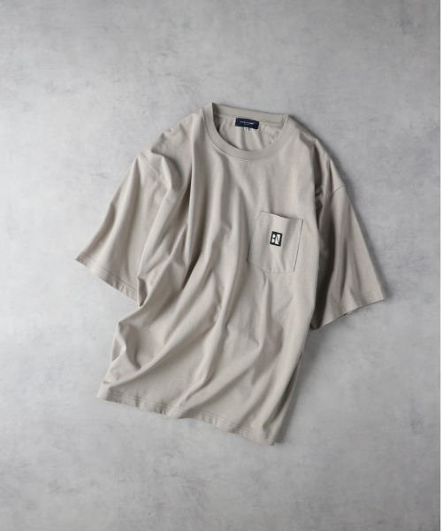 BACK NUMBER tシャツ 「BACK NUMBER」ワッペンロゴポケットTシャツ