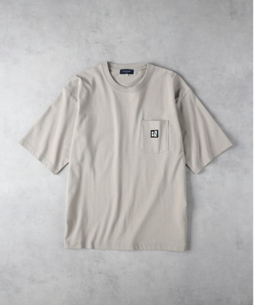 BACK NUMBER tシャツ 「BACK NUMBER」ワッペンロゴポケットTシャツ