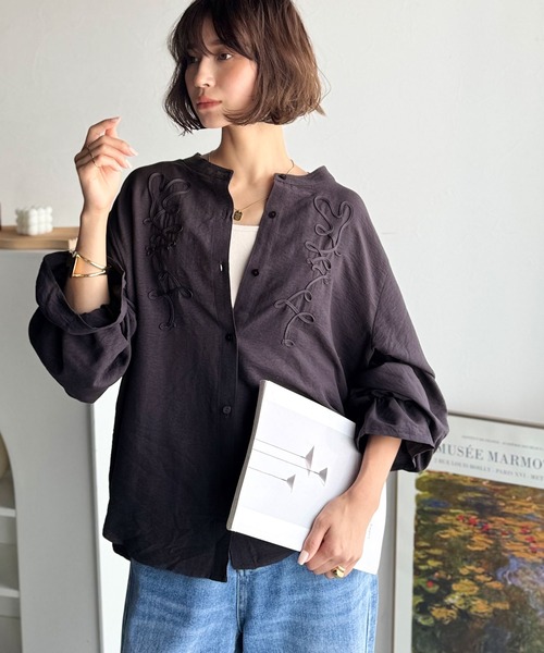 classicalelf（クラシカルエルフ） ブラウス シャツ ”迎え秋ブラウス