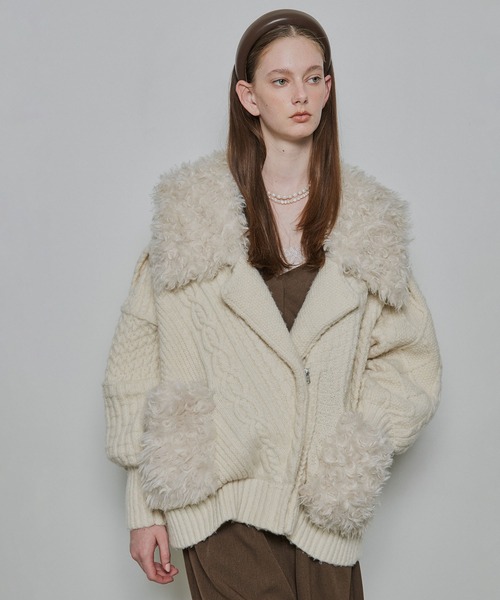 LA BELLE ETUDE（ラベルエチュード） レザージャケット ライダース