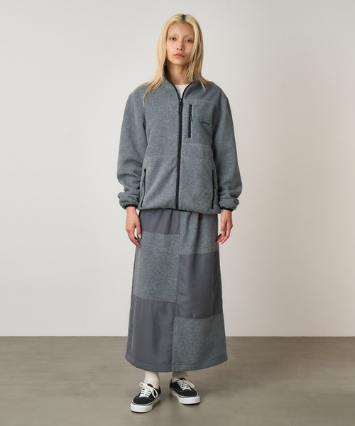GRAMICCI グラミチ サーマルフリースパッチスカート G5FW-SK008 レディース THERMAL FLEECE PATCH SKIRT 正規品 即納 GRAMICCI（グラミチ） スカート THERMAL FLEECE PATCH SKIRT｜サーマル