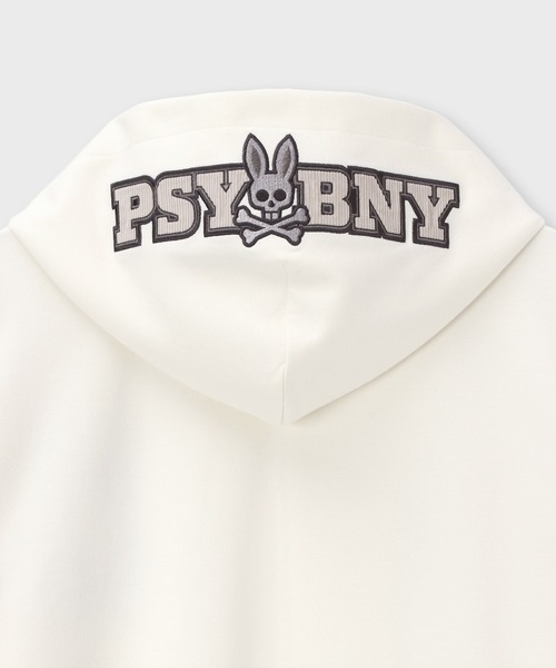 Psycho Bunny パーカー センターブロックロゴ ジップパーカ