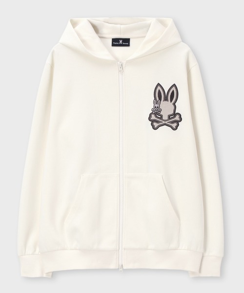 Psycho Bunny パーカー センターブロックロゴ ジップパーカ