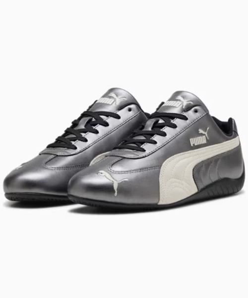 PUMA shoes シルバー×ネイビー23cm メタリック　バギー相性⭕️ PUMA shoes シルバー×ネイビー23cm メタリック バギー相性