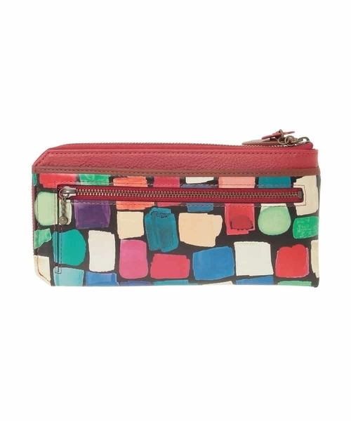 ホコモモラ（JOCOMOMOLA）/配色アートデザインスリム長財布 Jocomomola（ホコモモラ） 財布 配色アートデザインスリム長財布