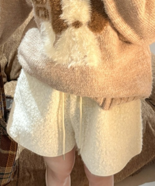 gossip!ロサンゼルス パンツ 「Y2Kガーリー」もこもこボアショート