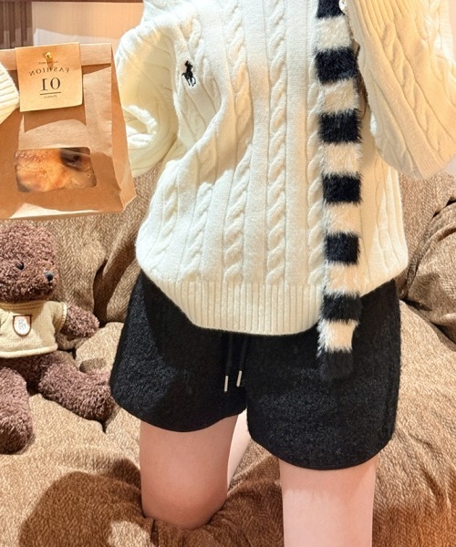 gossip!ロサンゼルス パンツ 「Y2Kガーリー」もこもこボアショート
