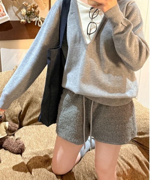 gossip!ロサンゼルス パンツ 「Y2Kガーリー」もこもこボアショート