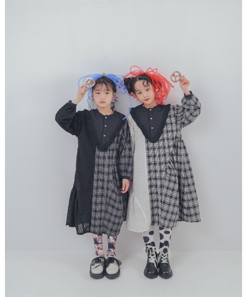 unica（ユニカ） ワンピース 2ピースモノトーンチェック柄ワンピース