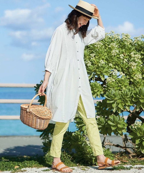 「Sunny clouds」 7分袖ワンピース X-LARGE ホワイト レディース_画像5