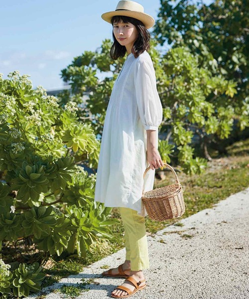 「Sunny clouds」 7分袖ワンピース X-LARGE ホワイト レディース_画像6